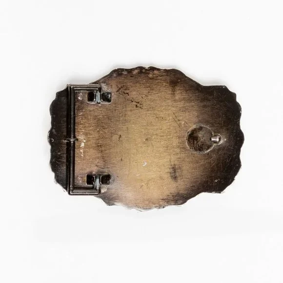 Rare Vtg Harley Davidson 70's Black Buckle - Picture 3 of 4